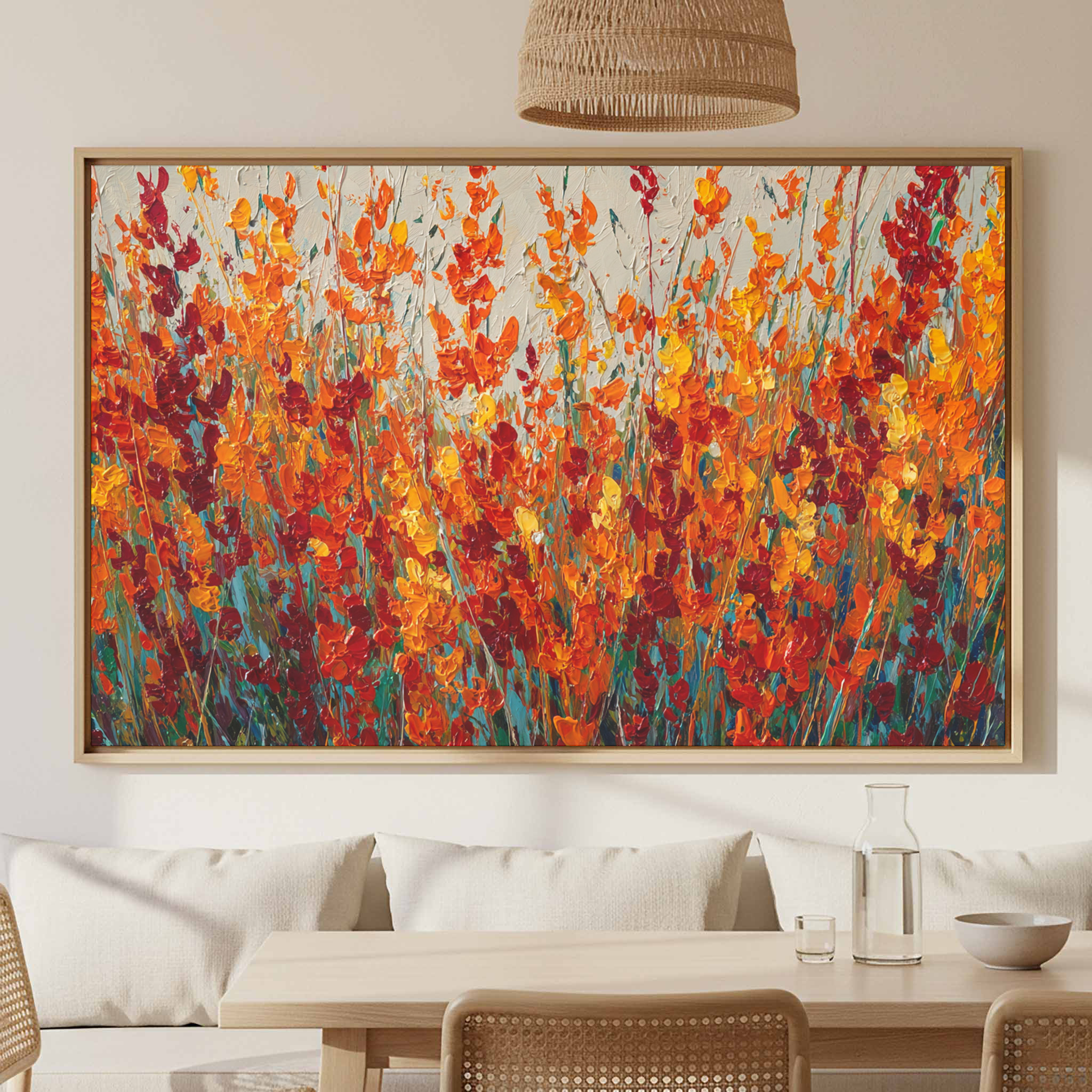 Fiery Wildflower Field - Image 2