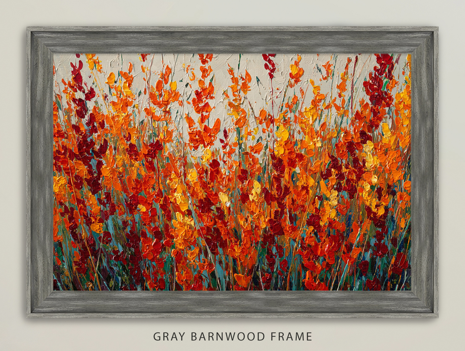 Fiery Wildflower Field - Image 11