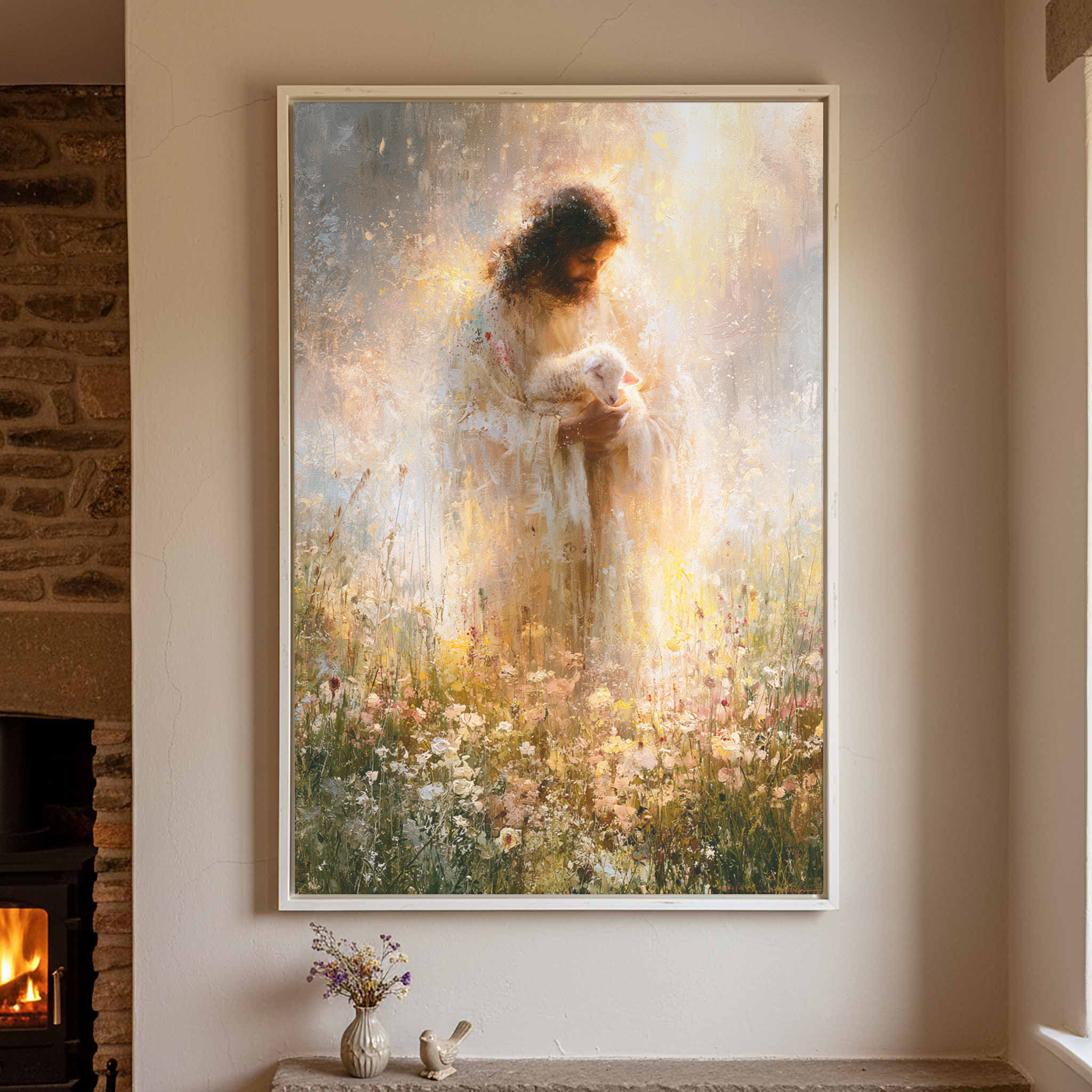 The Good Shepherd in the Meadow - Image 4