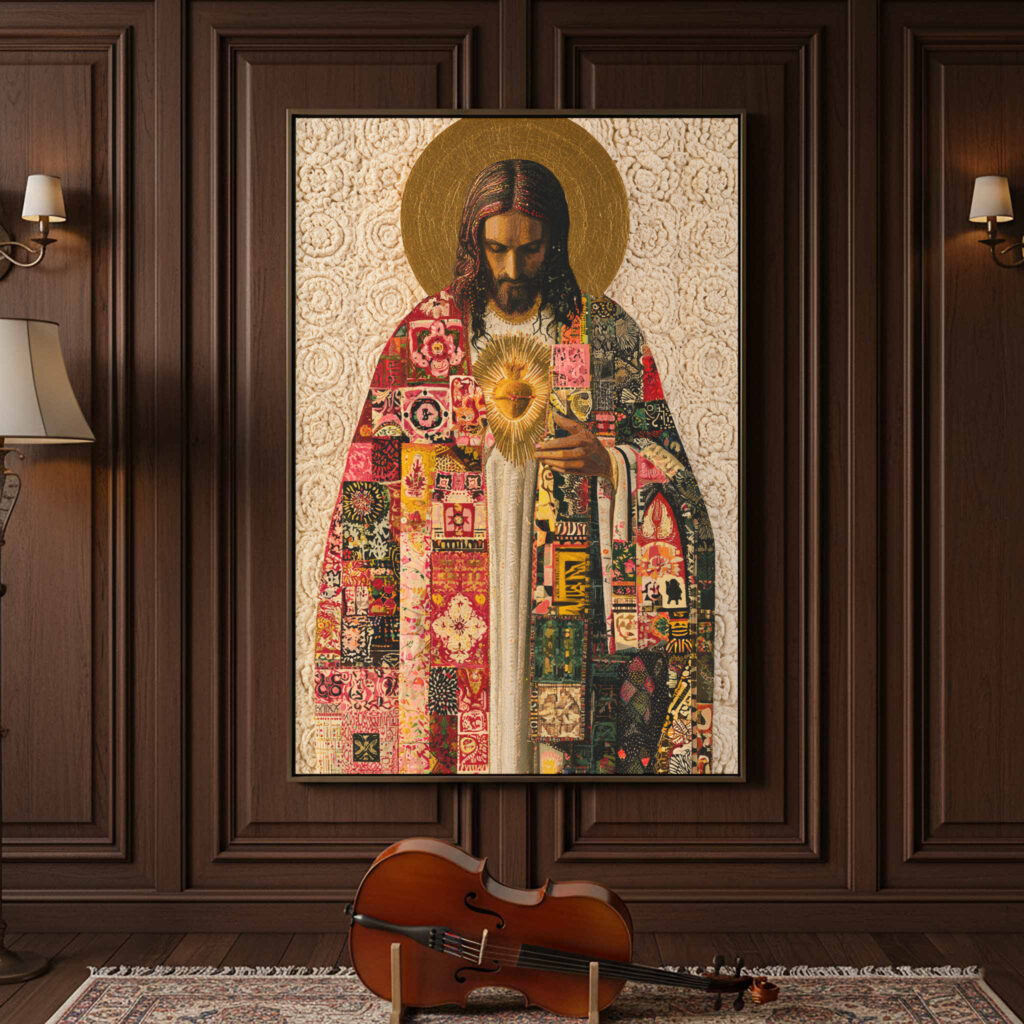Sacred Heart in Patchwork