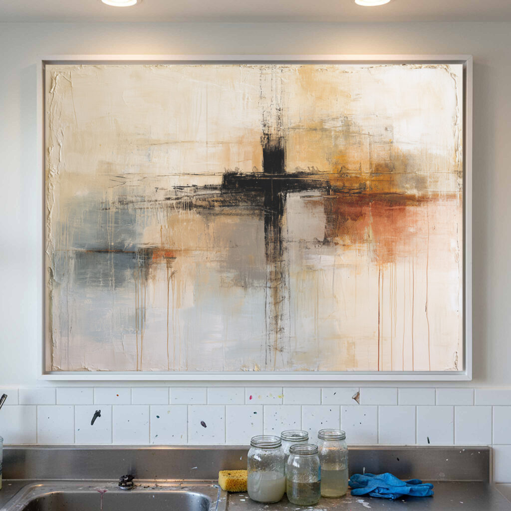 Cross on Plaster