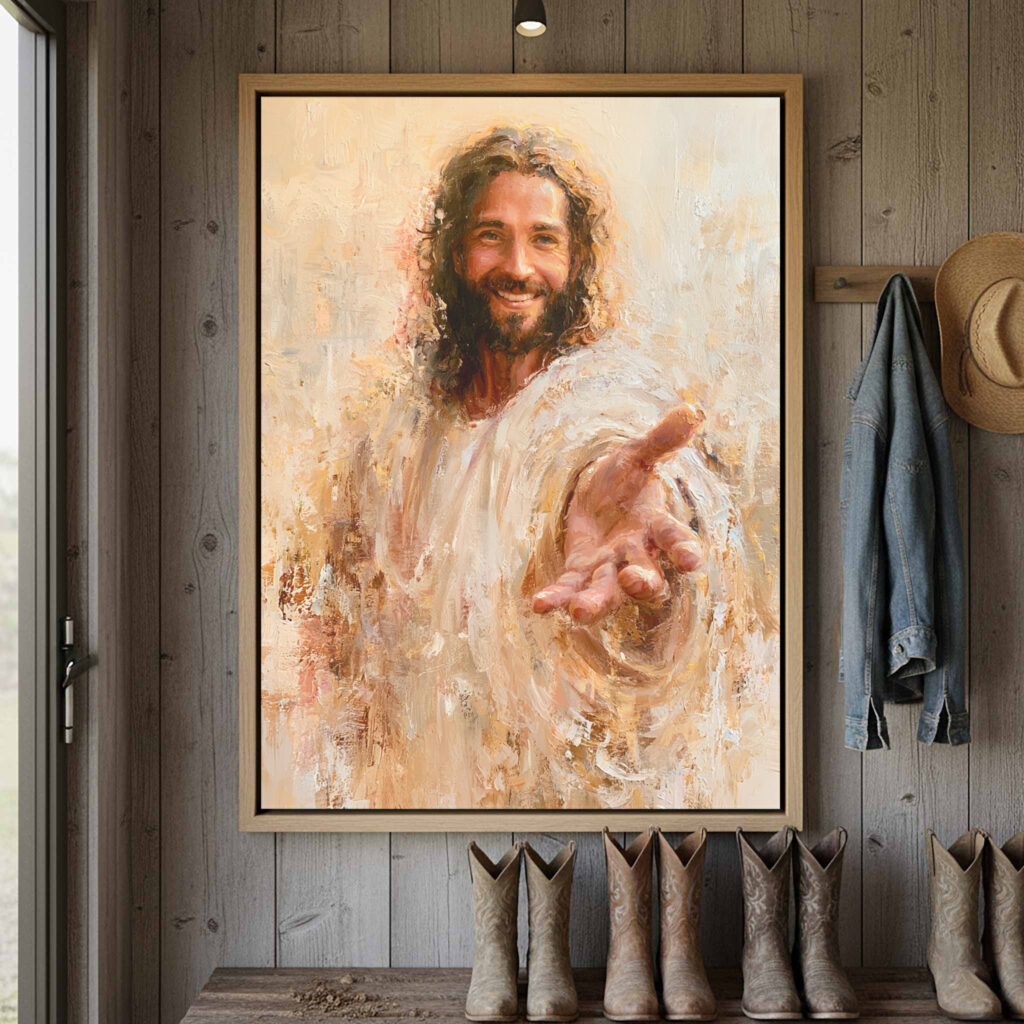 His Hand Outstretched