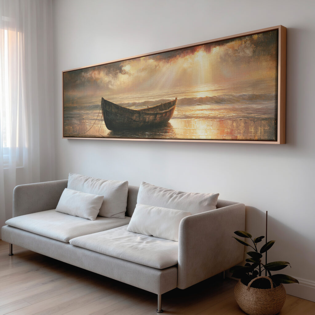 Boat Beneath the Sunburst